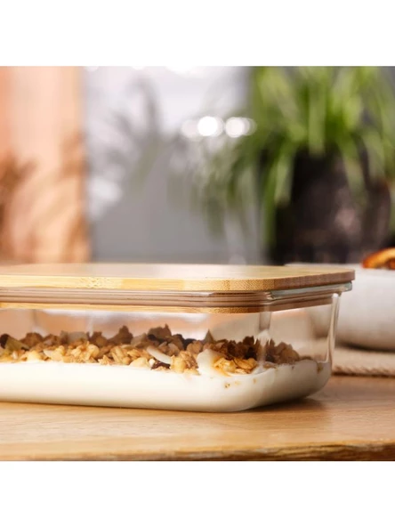 Emsan Naturel 1050ml Borosilikat Saklama Kabı - 2