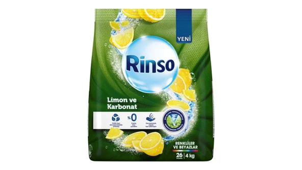 Rinso Limon ve Karbonat 4 kg Toz Deterjan