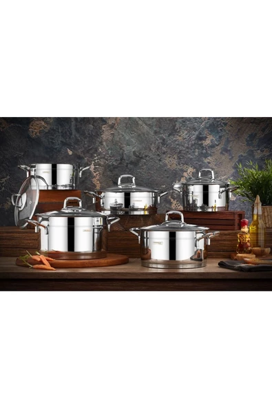 Kahraman KAH 2020 Tencere Seti Sırma 10 Prç. - 2