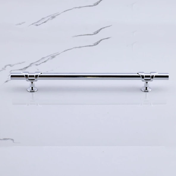 Maça Metal Kulp 128 mm -12.8 cm Krom Renk Mobilya Çekmece Mutfak Dolabı Dolap Kulpları Kulbu Kulpu - Resim 7