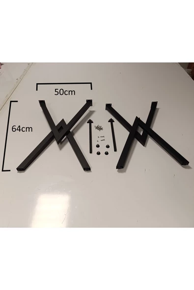 demirhanlar mobilya  2 adet 72 cm metal  yemek mutfak çalışma masası ofis kütük sunta mdf balkon bahçe masa ayağı