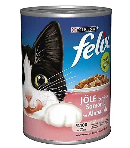 Felix Somon ve Alabalıklı 400 gr Yetişkin Konserve Kedi Maması