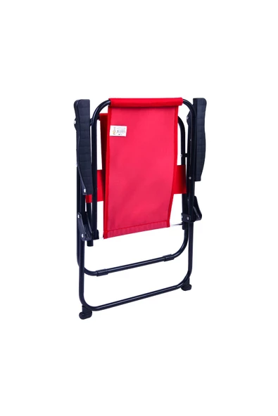 EXENT Baby Dinazor LÜX Çocuk Piknik Sandalyesi-Mini Kamp Sandalyesi-KIRMIZI - Resim 3