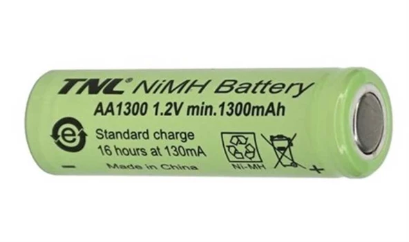 TNL 1300mah AA 1.2v Başlıksız Şarjlı Pil 50 adet Toptan Satış