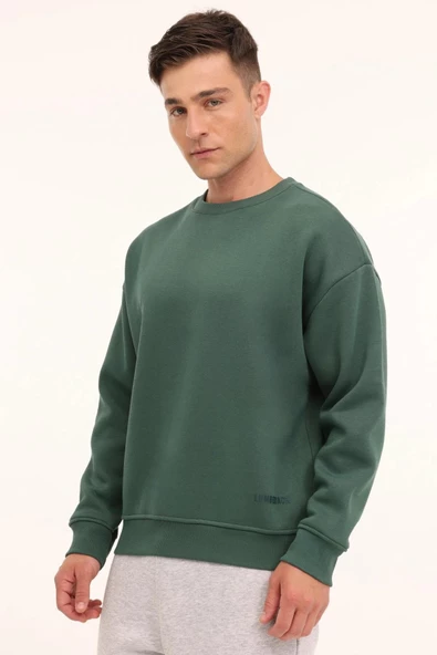 LUMBERJACK MB ROS 16HS108 4PR ERKEK OVERSIZE POLAR SWEATSHIRT