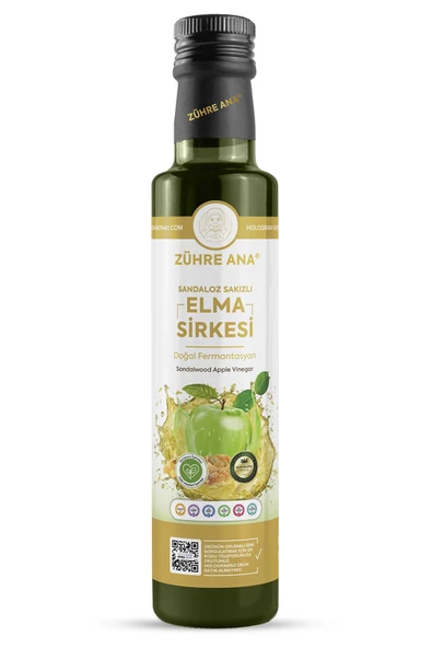 Zühre Ana Sandaloz Sakızlı Elma Sirkesi Doğal Fermantasyon Sandalwood Apple Vinegar 500 Ml