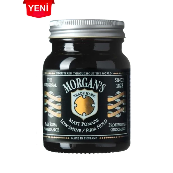 Morgan's Bay Rum Matt Pomade - Sert Tutuşlu Mat Pomad ( BLACK NEW LABEL) 100 gr ürün görseli