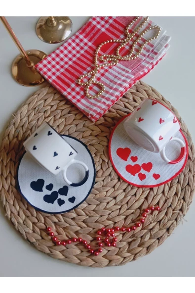 Kalpli Desen 2li Kupa - Resim 5