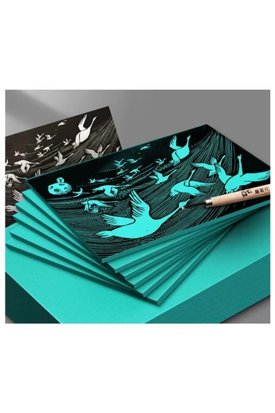 Mühürcüm Gravür Oyma Sanatı İçin Kauçuk Yumuşak Yeşil Levha Baskı Ofset