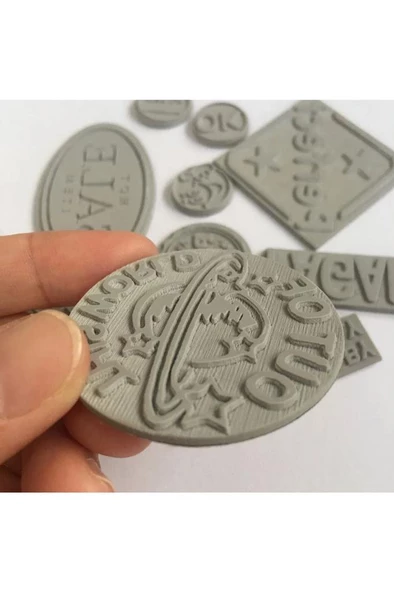 Mühürcüm Kırmızı Renk Lateks Kauçuk Kokusuz Kuru Kaşe Mühür Mürekkep Pedi A4 Ebat 2,3mm - 2