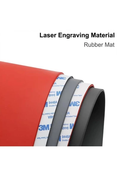 Mühürcüm Kırmızı Renk Lateks Kauçuk Kokusuz Kuru Kaşe Mühür Mürekkep Pedi A4 Ebat 2,3mm - 12