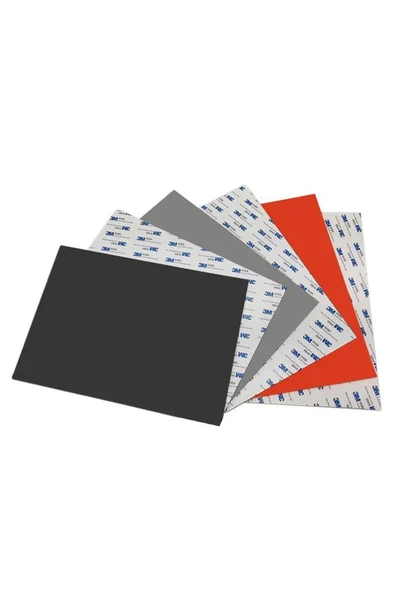 Mühürcüm Koyu Gri Renk Lateks Kauçuk Kokusuz Kuru Kaşe Mühür Mürekkep Pedi A4 Ebat 2,3mm - 6