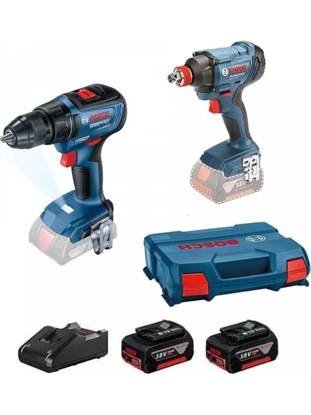 Bosch GDX 180- LI Somun Sıkma + Bosch GSR 18V-50 Akülü Darbesiz Vidalama