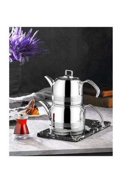 Kahraman KAH 1021-P Enza Midi Boy Metal Sap Çaydanlık - 2