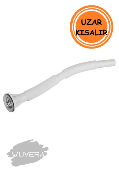 Wuvera Körüklü Lavabo Sifonu - 45-145 CM Ayarlanabilir Uzunluk - 2