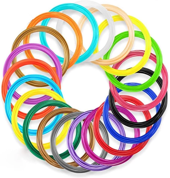 3D Kalem Yazıcı için 25 renk 75 metre (25 x 3 metre) PLA Filament - 2