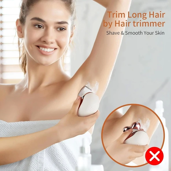 Uptard Elektrikli Tıraş Makinesi, Kadınlar için Bikini Düzeltici - 3