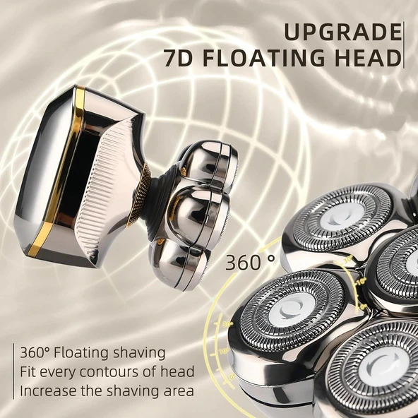 E-Hunter Geliştirilmiş 7D Elektrikli Tıraş Makinesi - Erkekler İçin - 3