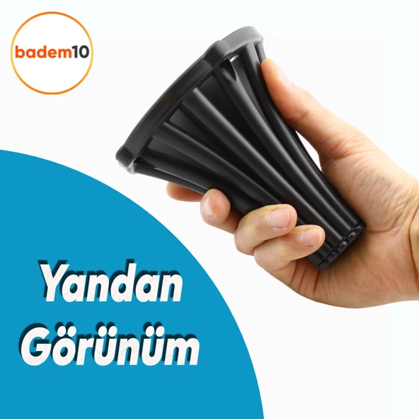 İstanbul Konsol Mobilya Kanepe Koltuk Tv Ünitesi Baza Ayağı Orta Sehpası Ayak Ayakları 12 cm Siyah - 8