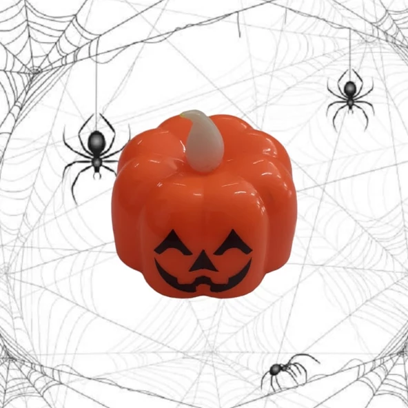 Cadılar Bayramı Pilli Mum Kabak Desenli ürün görseli