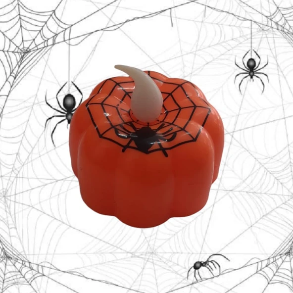 Cadılar Bayramı Pilli Mum Örümcek Desenli ürün görseli