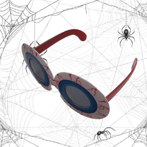 Cadılar Bayramı Gözlük Patlak Göz - Resim 2