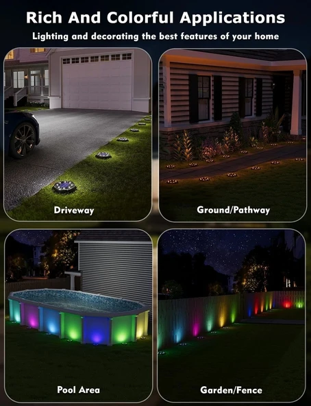 Viodaim Güneş Enerjili 10m Uzun Mesafe Uzaktan Kumandalı - 10 Adet - 4