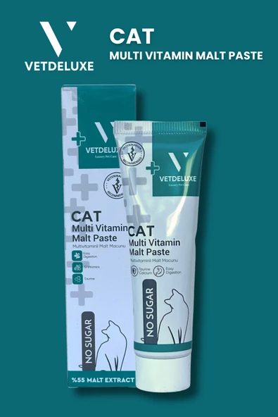 VETDELUXE Multivitamin Malt Paste Taurin ve 13 Farklı Vitamin İçeren Malt Macun 100 Gr - 4