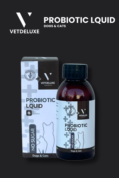 VETDELUXE Probiotic Kedi ve Köpekler İçin Sindirim Sistemi Düzenleyici Bağışıklık Güçlendirici Likit 100 Ml - 4