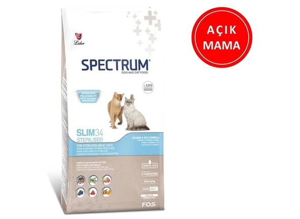 Spectrum Slim 34 Kısır Kedi Maması 1 Kg AÇIK ürün görseli 1