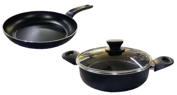 Mehtap Teflon Tava Ve Karnıyarık 28 CM Petek Desenli 2 MM
