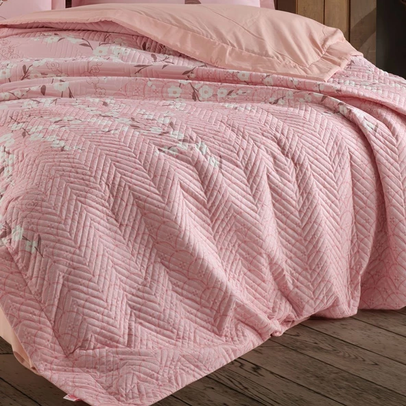 Hobby Missy Pudra - Çift Kişilik Poplin Kapitone Nevresim Takımı - 3