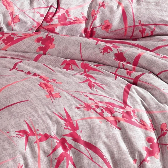 Hobby Jasmin Çift Kişilik 300TC Tencel Saten Nevresim Takımı - Resim 3