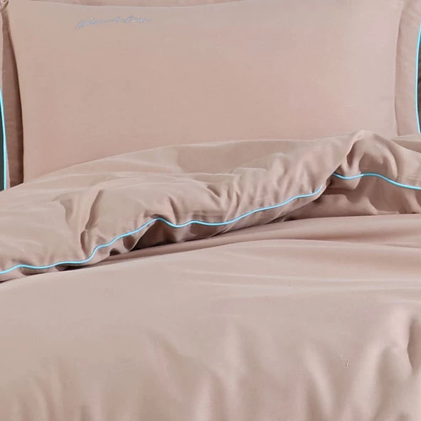 Hobby Twill Çift Kişilik Nevresim Takımı - Sütlü Kahve - 3