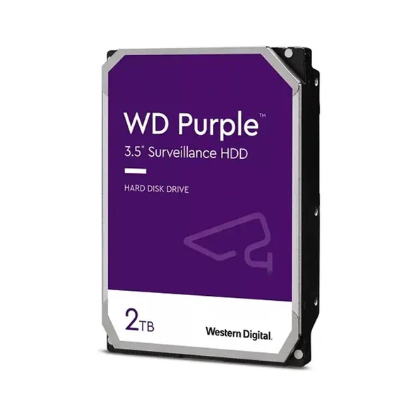 WD Purple WD23PURZ 3.5" 2TB 64MB 5400RPM SATA3 Güvenlik Sabit Disk