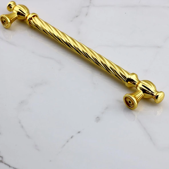 Burma Altın Metal Kulp 192 mm -19.2 cm Mobilya Çekmece Mutfak Dolabı Dolap Kulpları Kulbu Kulpu Gold - 7