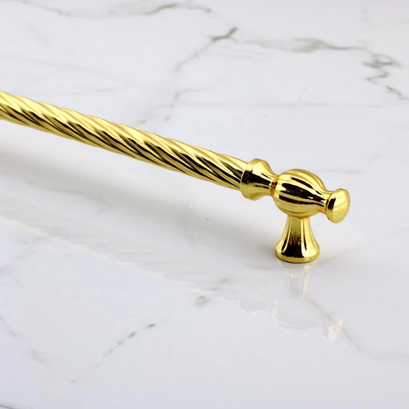 Burma Altın Metal Kulp 192 mm -19.2 cm Mobilya Çekmece Mutfak Dolabı Dolap Kulpları Kulbu Kulpu Gold - 5