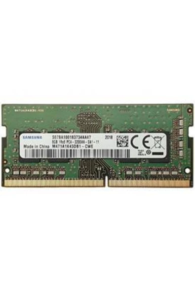Samsung   8 Gb Ddr4 3200 Mhz Sodımm Cl22 Kutusuz (m471a1k43db1-cwe)