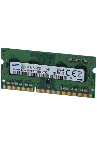 Samsung M471B5173EB0-YK0 4GB DDR3 1600 MHz SODIMM Notebook Bellek Kutusuz