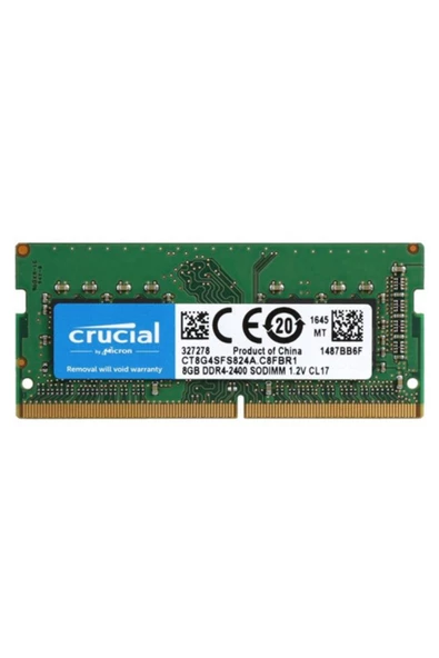 CRUCIALS   Crucıal 8gb Ddr4 2400mhz Cl17 Notebook Ram Ct8g4sfs824a