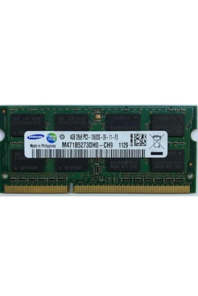 Samsung   M471b5273dh0-ch9 4 Gb 2rx8 Pc3-10600s-09-11-f3 1333 Mhz 1.5 V Notebook Ram Bellek