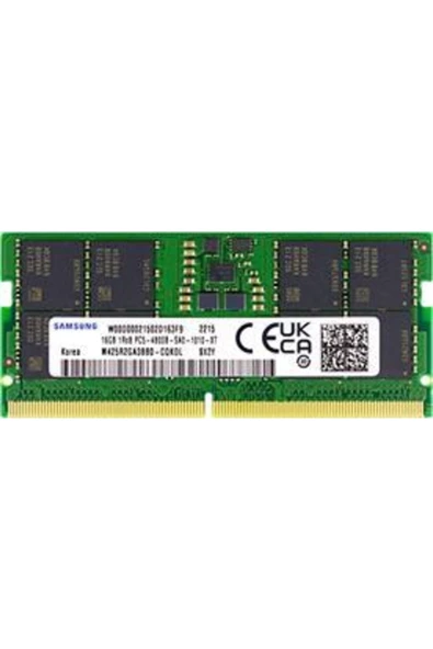 Samsung   16 Gb Ddr5 4800mhz Cl40 Sodımm Kutusuz (m425r2ga3bb0--cqkol)