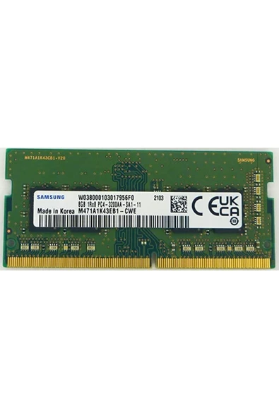 Samsung   8 Gb 3200 Mhz Ddr4 Notebook Ram M471a1k43eb1-cwe