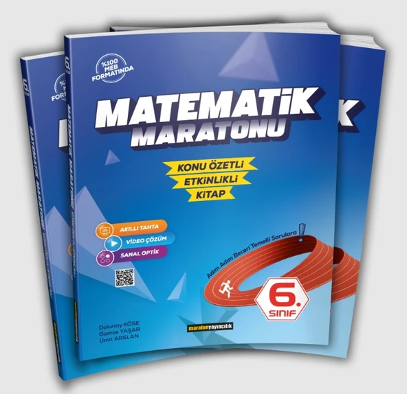 Maraton Yayıncılık 6.Sınıf Matematik Maratonu Konu Özetli Ekinlikli Kitap