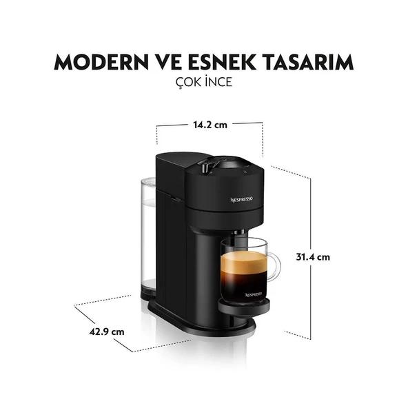 Nespresso Vertuo Next Kapsül Kahve Makinesi Açık Gri - 4