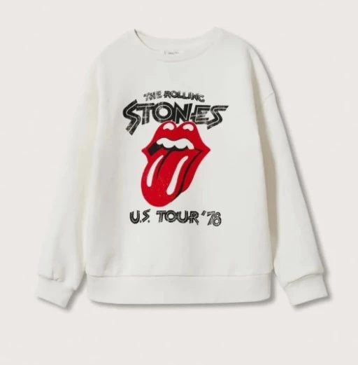 MANGO Kids Rolling Stones Sweatshirt / 7-8 Yaş