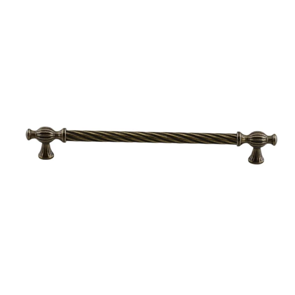 Burma Eskitme Antik Sarı Metal 192 mm -19.2 cm Mobilya Mutfak Çekmece Dolap Kulpu Kulbu Kulpları - 4