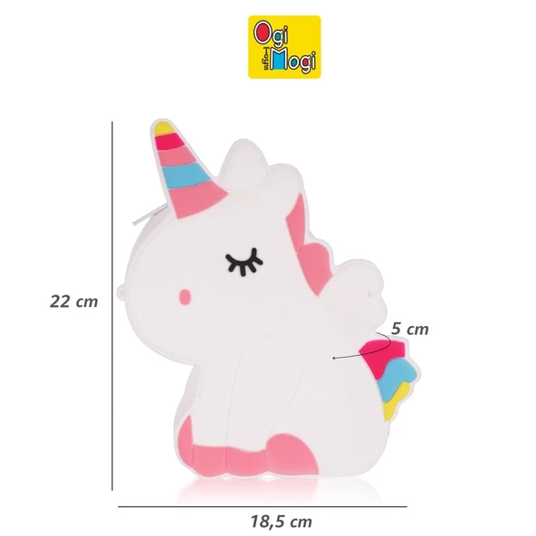 Ogi Mogi Toys Silikon Beyaz Unicorn Omuz Çantası