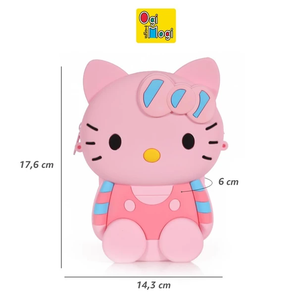 Ogi Mogi Toys Silikon Pembe Kedi Omuz Çantası