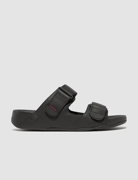 FitFlop GOGH MOC L05 Hakiki Deri Siyah Erkek Terlik